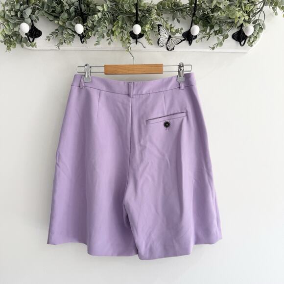 Anthropologie Maeve The Avery Pleated High Waist Shorts Size 8 CP - Picture 4 of 5